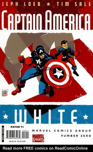 Captain America - White Men's Colored T-Shirt - idPoster.com
