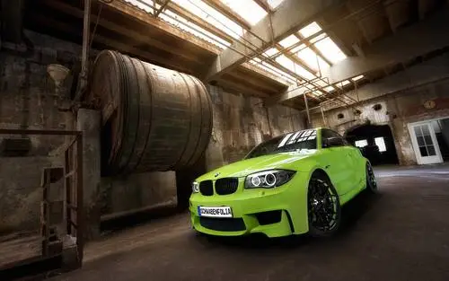 BMW 1 Series M Coupe By SchwabenFolia White T-Shirt - idPoster.com