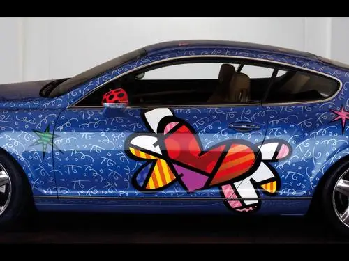 2009 Bentley Continental GT by Romero Britto Women's Colored  Long Sleeve T-Shirt - idPoster.com