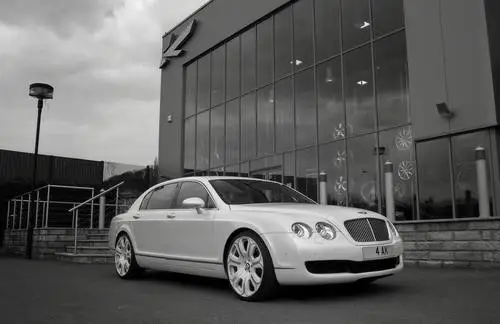 2009 Project Kahn Pearl White Bentley Flying Spur Jigsaw Puzzle picture 98828