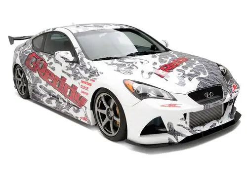 2009 GReddy X Gen Street Hyundai Genesis Coupe Protected Face mask - idPoster.com