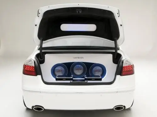 2009 Hyundai DUB Magazine Genesis Sedan Drawstring Backpack - idPoster.com