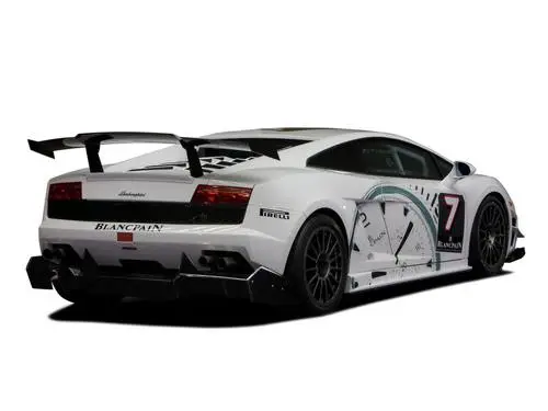 2009 Lamborghini Blancpain Super Trofeo White T-Shirt - idPoster.com