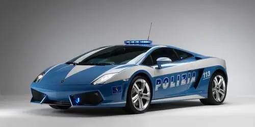 2009 Lamborghini Gallardo LP560-4 Polizia Men's Colored Hoodie - idPoster.com