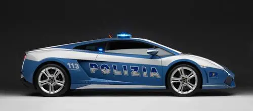 2009 Lamborghini Gallardo LP560-4 Polizia White T-Shirt - idPoster.com