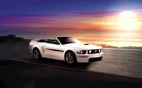 2009 Ford Mustang White T-Shirt - idPoster.com