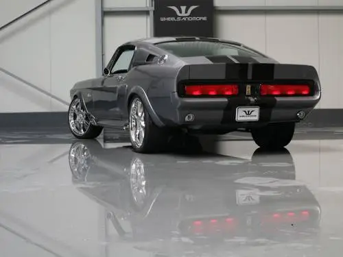 2009 Wheelsandmore Mustang Shelby GT500 Eleanor Kitchen Apron - idPoster.com