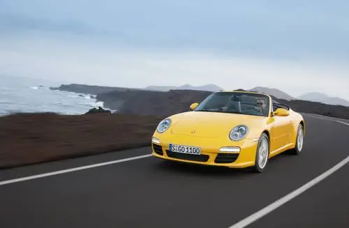 2009 Porsche 911 Carrera and Carrera S Coupe and Convertible White Tank-Top - idPoster.com