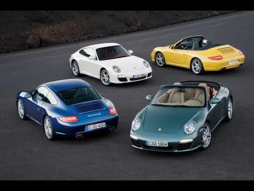 2009 Porsche 911 Carrera and Carrera S Coupe and Convertible Wall Poster picture 101463