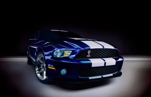 2010 Ford Shelby GT500 Men's Colored Hoodie - idPoster.com