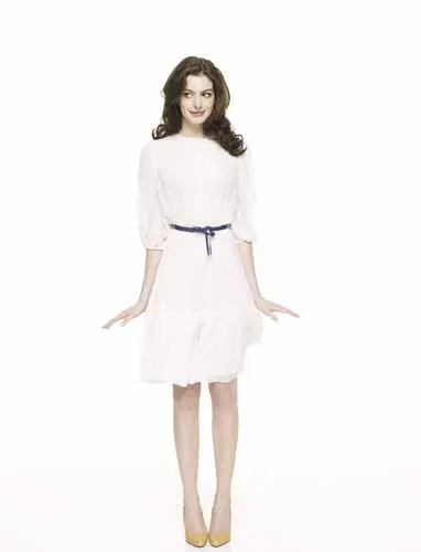 Anne Hathaway White T-Shirt - idPoster.com