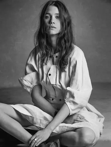 Astrid Berges-Frisbey White T-Shirt - idPoster.com
