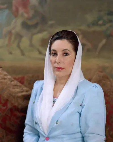Benazir Bhutto Men's Colored  Long Sleeve T-Shirt - idPoster.com