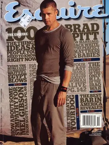 Brad Pitt White T-Shirt - idPoster.com