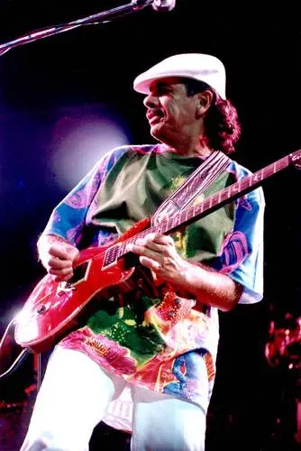 Carlos Santana White Tank-Top - idPoster.com