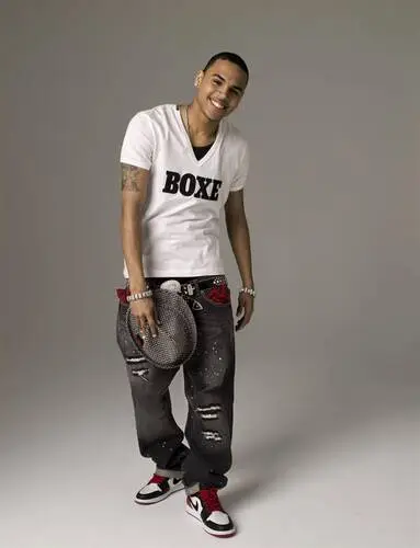 Chris Brown White Tank-Top - idPoster.com