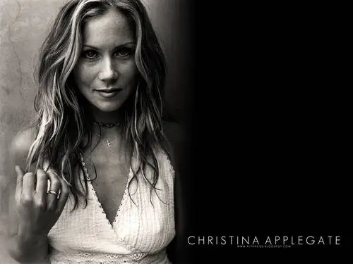Christina Applegate White Tank-Top - idPoster.com