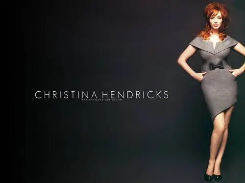 Christina Hendricks White Tank-Top - idPoster.com