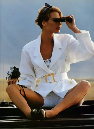 Christy Turlington Women's Colored  Long Sleeve T-Shirt - idPoster.com