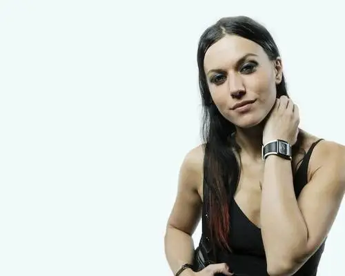 Cristina Scabbia White Tank-Top - idPoster.com