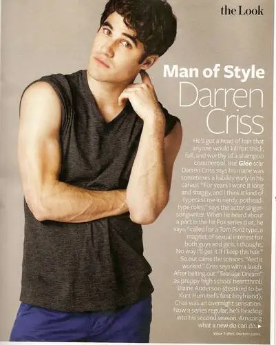 Darren Criss Men's Colored T-Shirt - idPoster.com