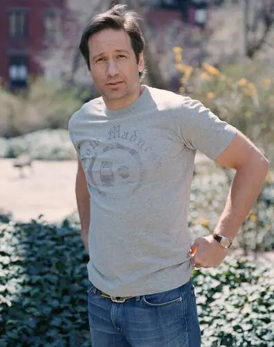 David Duchovny Men's Colored  Long Sleeve T-Shirt - idPoster.com