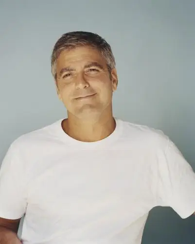 George Clooney White Tank-Top - idPoster.com