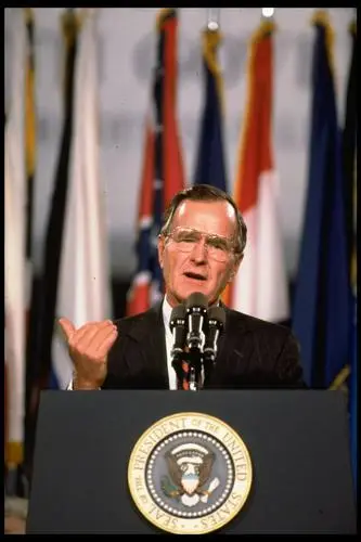 George Herbert Walker Bush Protected Face mask - idPoster.com