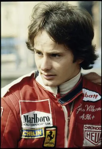 Gilles Villeneuve White Tank-Top - idPoster.com