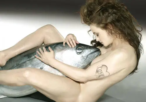 Helena Bonham Carter White Tank-Top - idPoster.com