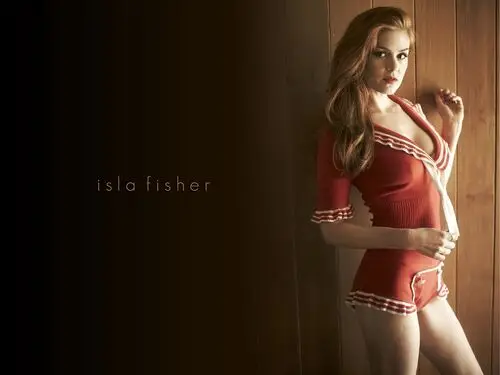 Isla Fisher White T-Shirt - idPoster.com