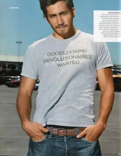 Jake Gyllenhaal White T-Shirt - idPoster.com