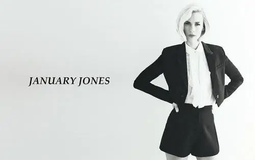January Jones White T-Shirt - idPoster.com