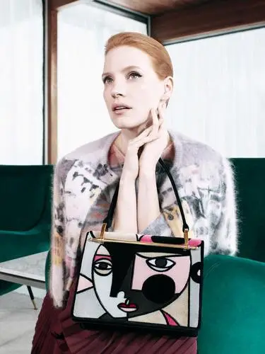 Jessica Chastain Drawstring Backpack - idPoster.com