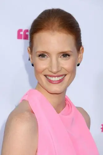 Jessica Chastain White Tank-Top - idPoster.com