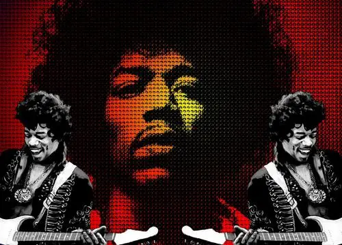 Jimi Hendrix Women's Colored Tank-Top - idPoster.com