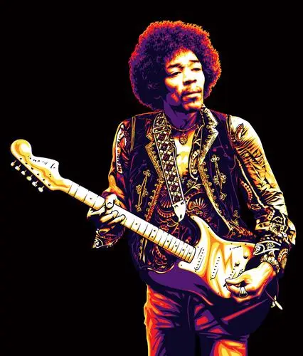 Jimi Hendrix Fridge Magnet picture 283073