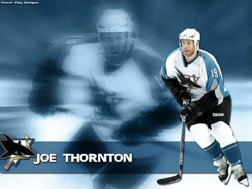 Joe Thornton White T-Shirt - idPoster.com