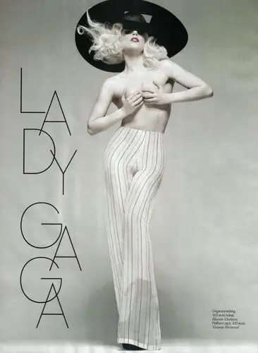 Lady Gaga White T-Shirt - idPoster.com