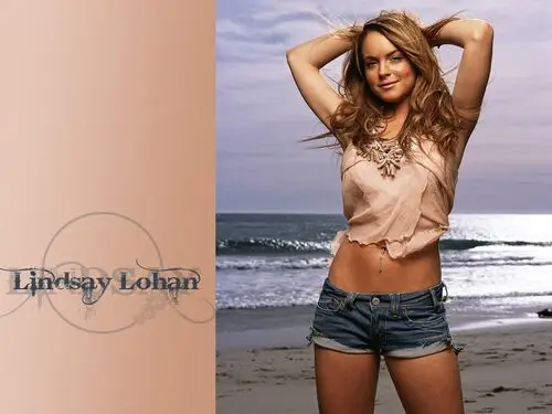 Lindsay Lohan White Tank-Top - idPoster.com