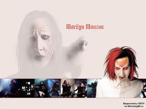 Marilyn Manson White T-Shirt - idPoster.com