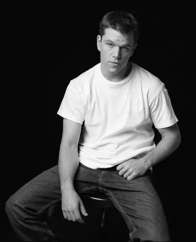 Matt Damon White T-Shirt - idPoster.com