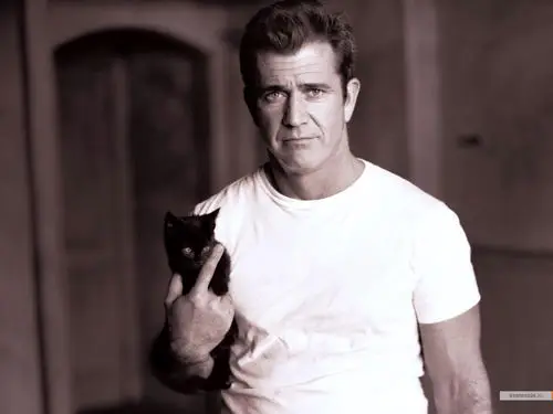 Mel Gibson White T-Shirt - idPoster.com