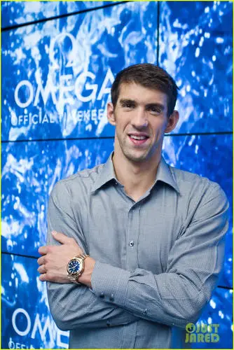 Michael Phelps White T-Shirt - idPoster.com