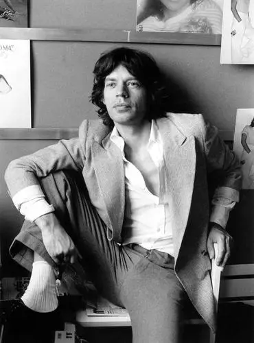 Mick Jagger White Tank-Top - idPoster.com