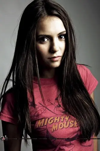 Nina Dobrev Women's Colored T-Shirt - idPoster.com