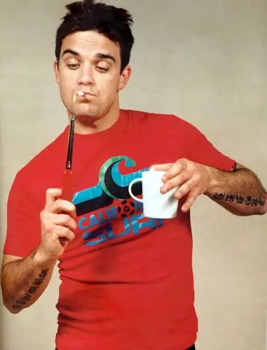 Robbie Williams Women's Colored T-Shirt - idPoster.com