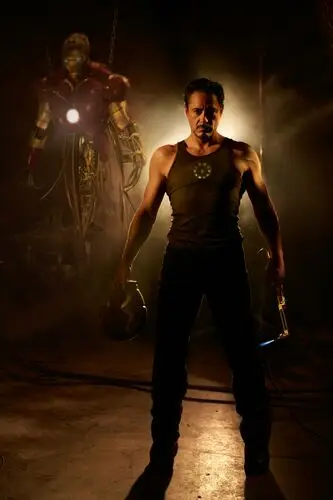 Robert Downey Jr Iron Man White T-Shirt - idPoster.com