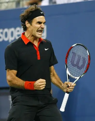Roger Federer Men's Colored  Long Sleeve T-Shirt - idPoster.com