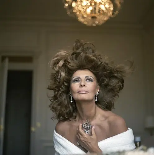 Sophia Loren Drawstring Backpack - idPoster.com